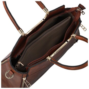 Dámská kabelka do ruky hnědá - Firenze Santina