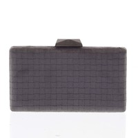 Luxusní semišové originální tmavě šedé psaníčko - Delami ZL093