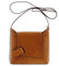 Dámská kožená crossbody kabelka koňaková - ItalY Misty Dark