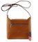 Dámská kožená crossbody kabelka koňaková - ItalY Misty Dark