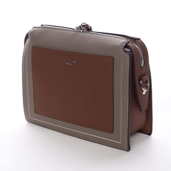 Dámská crossbody kabelka taupe - David Jones Brite