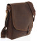 Pánská kožená taška khaki - Greenwood Maroon