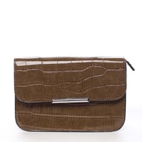 Dámská crossbody kabelka tmavá camel - Silvia Rosa Crakhe