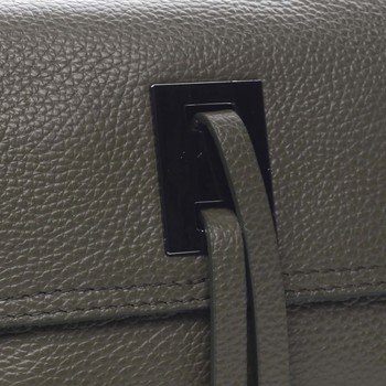 Dámská kožená crossbody kabelka tmavě zelená - ItalY Porta