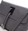 Dámská kožená crossbody kabelka šedá - ItalY Porta