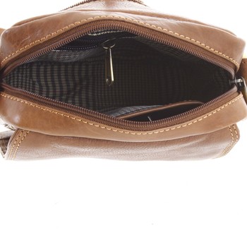 Pánská kožená taška tmavě hnědá - SendiDesign Merlim