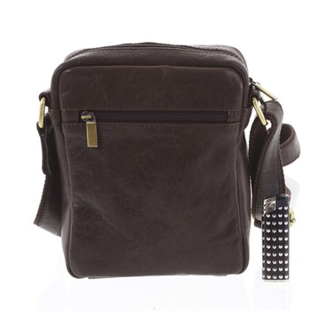 Pánská kožená taška tmavě hnědá - SendiDesign Merlim